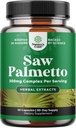 余分強さはPalmettoのエキスを-植物のステロール及びFlavonoidsの毛の健康そして尿サポートのための高度の草のコンプレックス-のサービングごとの500mgの有効な草の補足- 30のカプセル見ます