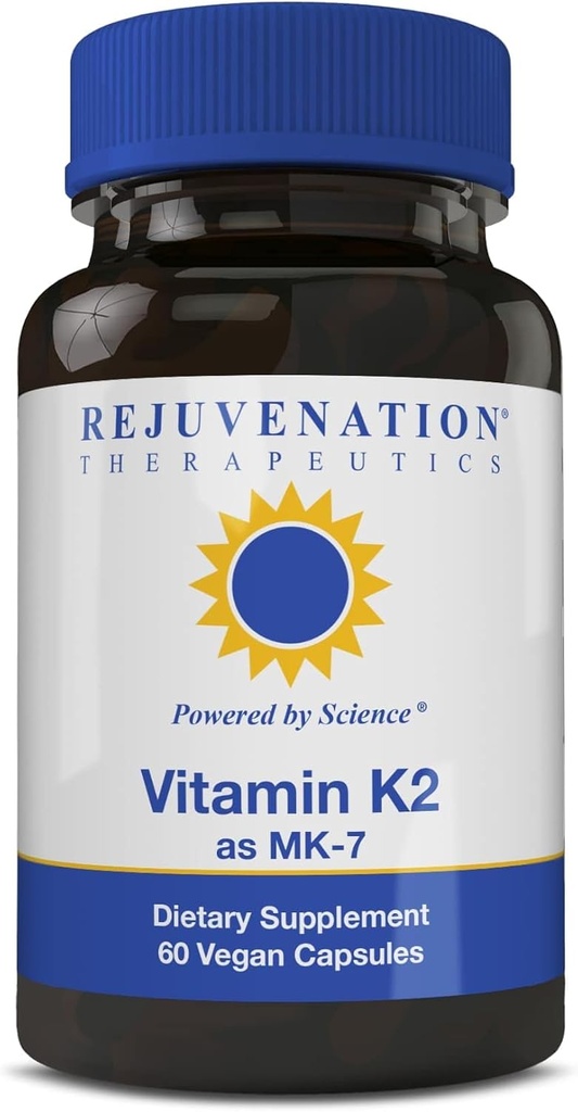 若返り治療薬 ビタミンK2 MK-7 | 60日の供給、高効力(300mcg) | ベジタリアンのカプセルを飲みやすく