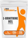 BulkSupplements.com L-Ornithine HClパウダー - Ornithineサプリメント、アミノ酸サプリメント - Gluten無料、給食あたり1g、250g(8.8オンス)(パッケージ1)