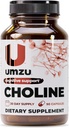 認知とホルモンサポートのためのUMZUコリンサプリメント | アセチルコリンブースターは脳の焦点、記憶と代謝を助けます | 肝臓の健康とエストロゲンのバランスを促進します(30日供給 | 90カプセル)