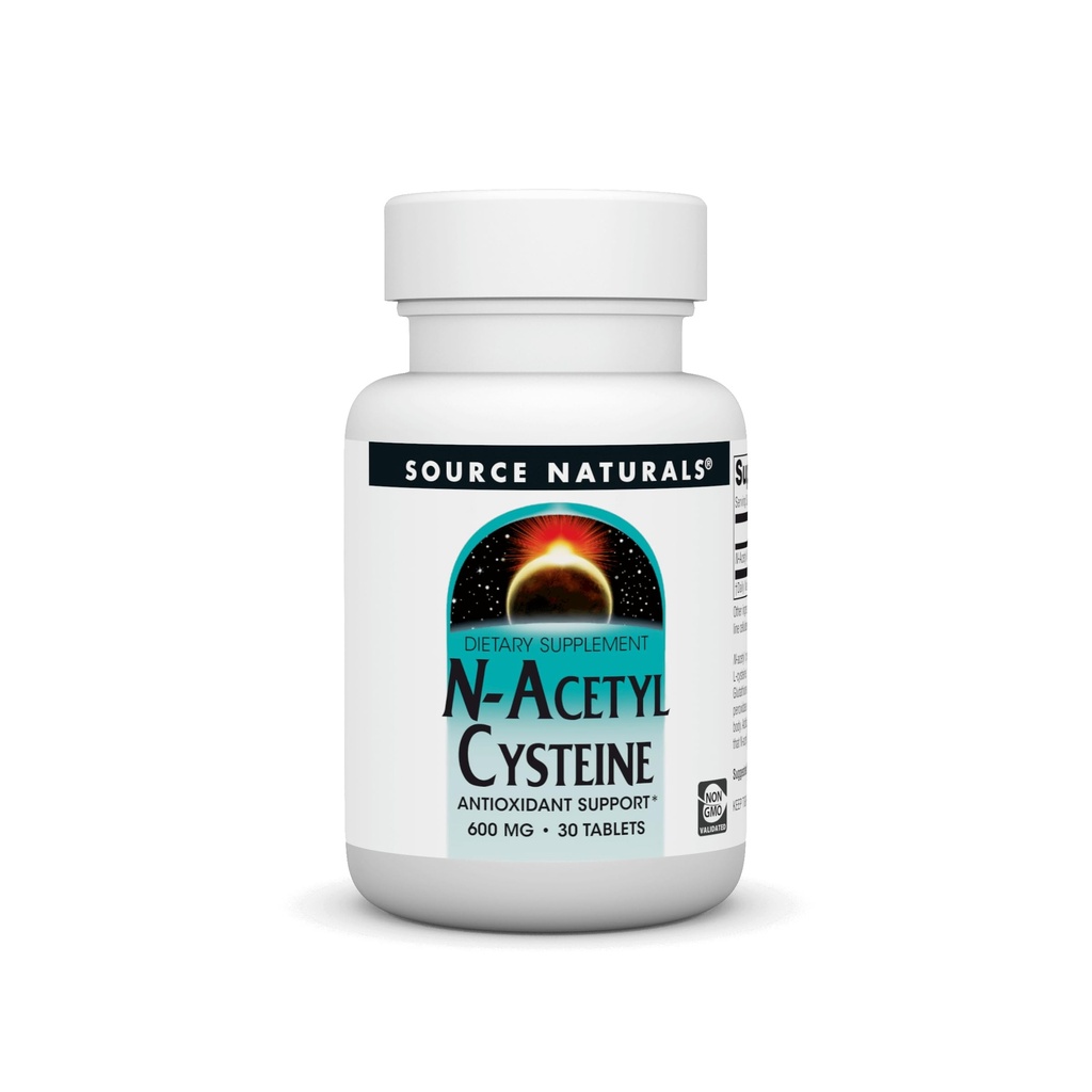 源のN-アセチル Cysteineの酸化防止サポート600のmgの呼吸器の健康を支える食事療法の補足* - 30のタブレット