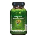Irwin Naturals Ginkgoスマート強力な向知性脳ブースター - DMAE、Clubmos、Choline、Acetyl L-Carnitineと最大メモリ、フォーカス&メンタルクラリティをサポート - 60液体Softgels