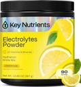 KEY NUTRIENTS Multivitamin の電解質の粉 砂糖無し-Lemonade の電解質の粉-ナトリウム及びエネルギー補足-水和の粉-カロリー- 90 のサービング-米国製