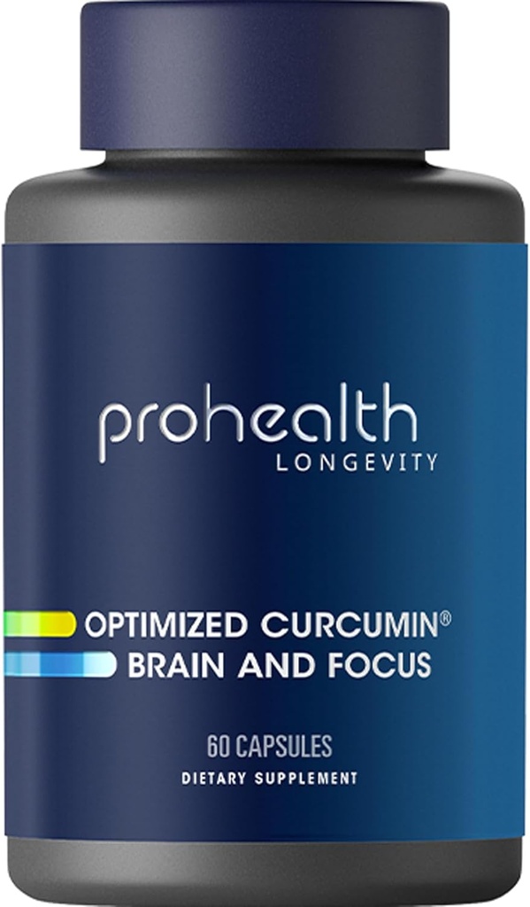 ProHealth によって最適化される Curcumin の頭脳および焦点(60 のカプセル)