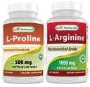 ベストナチュラル L-プロリン 500 mg & L-アルギニン 1000 mg
