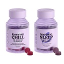 Lemme Chill & Sleep Bundle - KSM-66 Ashwagandha&Deep Sleep Gummies with Melatonin and Magnesium with Fall Asleep Faster - グルテンフリーと非GMO(Variety Pack 2)
