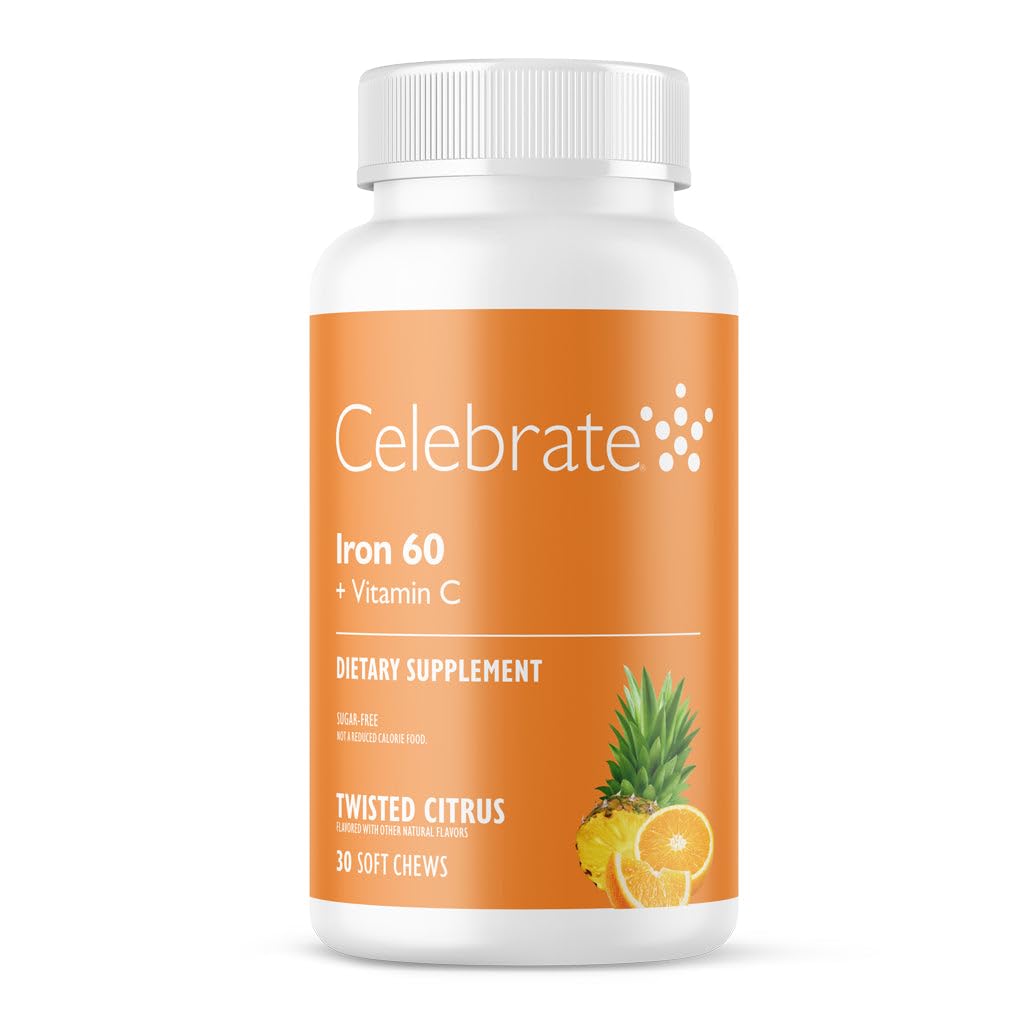 60mgの鉄及びビタミンCのビタミンの鉄の補足を祝って下さい-Bariatricの患者のためのCitrusのChewables、胃のバイパス及び袖のGastrectomyサポートポスト外科のための30のタブレット