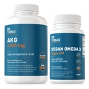 Dr. Tobias AKGサプリメント&ビーガンオメガ3藻油、ACL、EPA&DHA、ビーガン、グルテンフリー、非GMOでセルラーエネルギー&全体的な健康をサポート