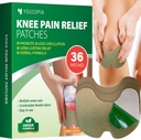 YOUCOPIA Kneeの痛みの軽減パッチ: 長続きがする筋肉および接合箇所の救助のための36の計算の自然な草の緩和のり-Mugwort関節炎熱パッチのキット