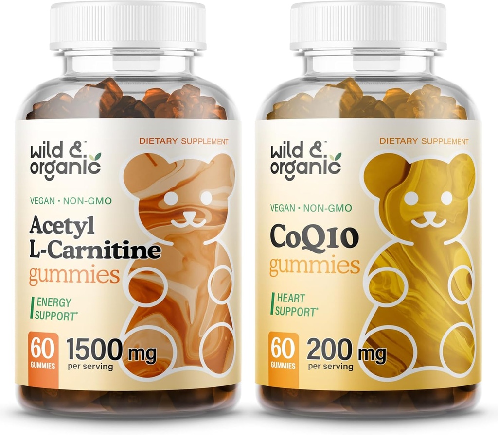 ワイルド&オーガニックL-カルニチングミー&CoQ10グミー60カウント