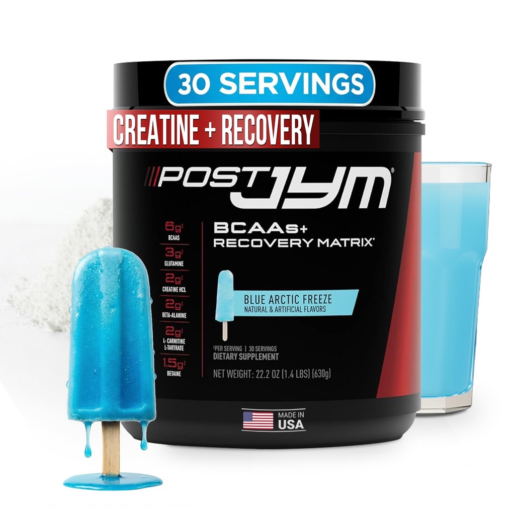 JYM の補足の科学のポスト JYM の活動的なマトリックスの青い芸術の凍結のアミノの回復粉の純粋なクレアチン HCL、BCAA の、グルタミン、カルニチン、強さ、修理のためのタウリン、性能 30 のサービング