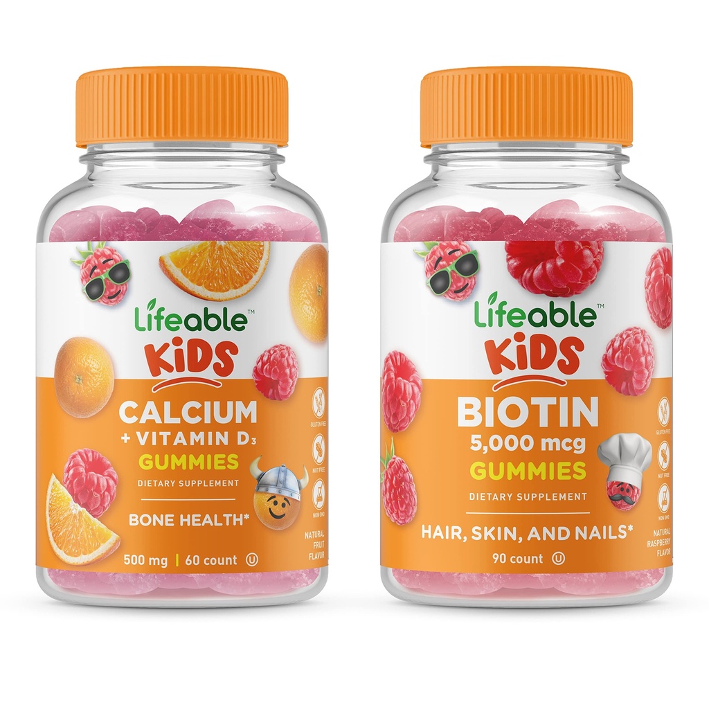通気性のビオチンはビタミンDの子供、グミズの束と+カルシウム-大きいtasting、ビタミンの補足、グルテンフリー、GMOの自由な、Chewable Gummyをからかいます