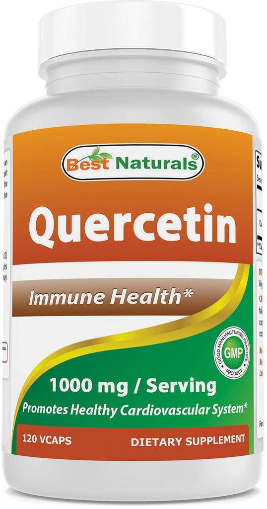 ベストナチュラルズケルセチン1000mg/サービング120ベジギーカプセル(120カウント)