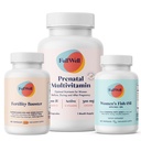 フルウェルの豊饒のトリオ  プレナタルビタミンレモン+ DHA&Fertilityブースター  コリン、フォーリン、オメガ3、Coq10、NAC、26 +バイタル栄養素  栄養成分、非GMO、3rdパーティテスト、30サービング