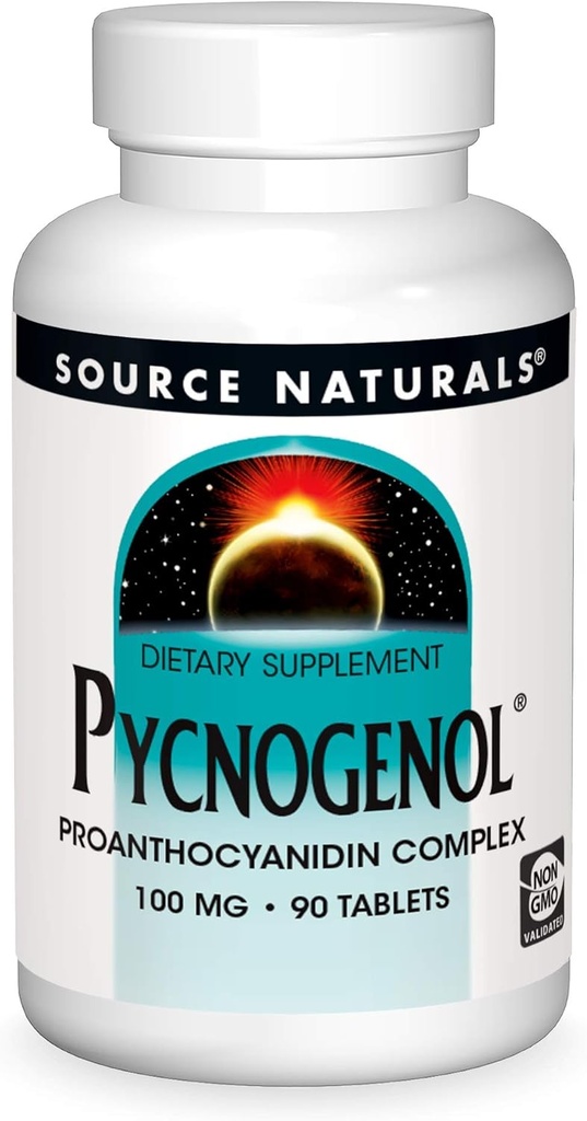 源のNaturals Pycnogenol、Proanthocyanidinの複合体、100のmg - 90のタブレット