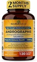 SANDHUHERBALS Sandhu Herbals Andrographis Paniculata Kalmegh for Immune and Liver Health Support| 120 Vegetarian Capsules, 2 Months Supply| Ayurvedic Herbal Vegetarian Supplement Complex