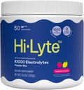 Hi-Lyte Keto K1000 Electrolyte Powder | Raspberry Lemon | Hydration Supplement Drink Mix | Boost Energy & Beat Leg Cramps | No Sugar, No Maltodextrin | 50 Servings