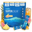 NelloのSupercalmは飲み物の組合せ、熱帯タンジェリン、Lのテアニン、Ksm-66 Ashwagandha、マグネシウムのGlycinate、ビタミンD 3の弛緩及び焦点のための補足、自然、砂糖、非GMO、20のSrvgを粉にします
