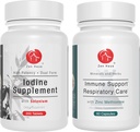 Zen Haus IodineとImmuneのバンドル - 12.5 mgのイオダインコンプレックスと免疫サポートフォーミュラ