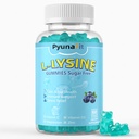 L-Lysine Gummies 1000mg、免疫サポートのための1つの余分強さの5、皮及び唇の健康、子供大人のためのChewable Lysineの補足、60の計算