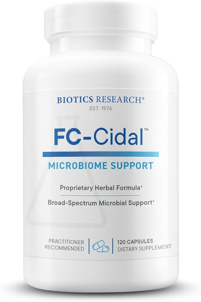 Biotics Research FC CidalTM ハーブブレンド 完全 GI Gut Health for Women & Men- 500 mg/Serving - 7 Herbs Proprietary Blend Supplement ヘルシー GI 機能と微生物バランス 120 カプセルをサポート