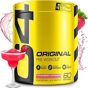 Cellucor C4 Original Pre Workout Powder Strawberry Margarita | Vitamin C for Immune Support | Sugar Free Preworkout Energy for Men & Women | 150mg Caffeine + Beta Alanine + Creatine | 60 Servings