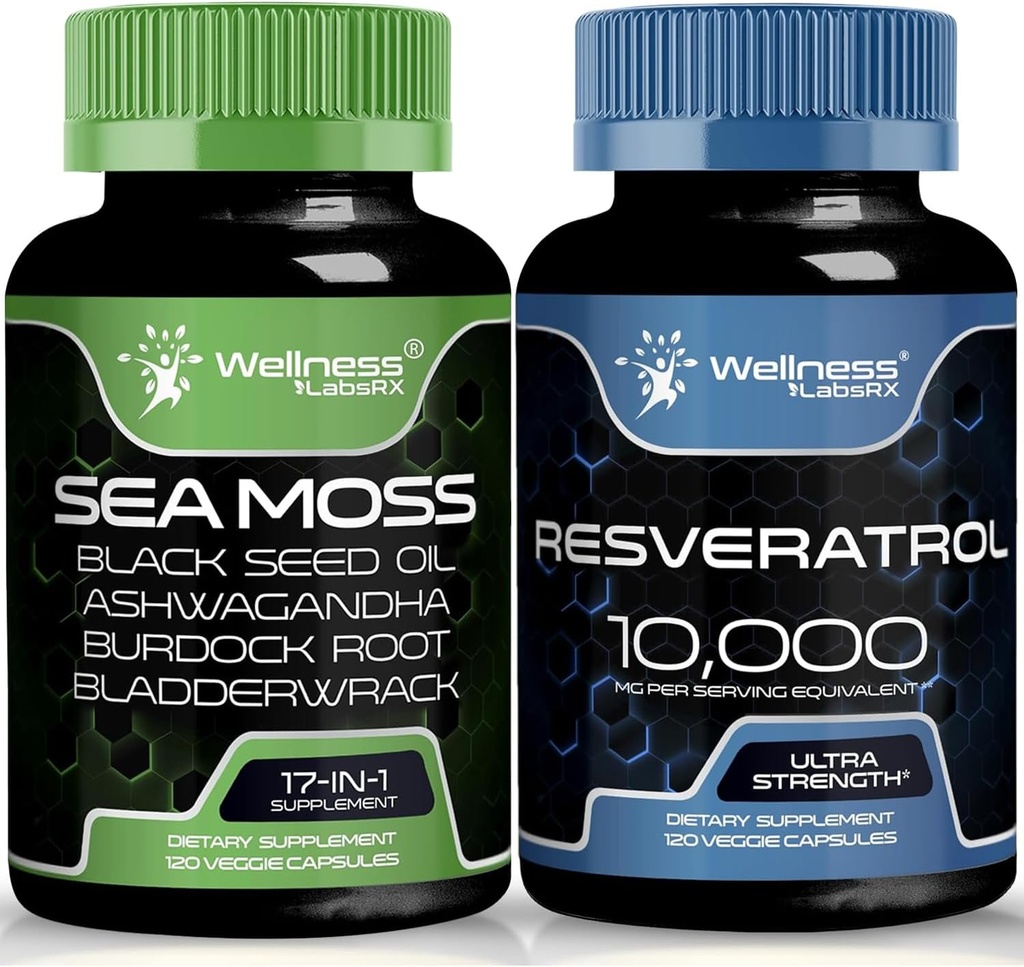 WELLNESS LABSRX Resveratrol Capsules with Sea Moss Capsules