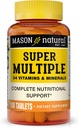 MASON NATURALの極度の多数の34のビタミンおよび鉱物-完全な栄養サポート、1つのMultivitaminのすべては、全面的な健康、100タブレットを支えます
