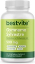 BESTVITE Gymnema Sylvestre 500mg (120 ベジタリアン カプセル) - 75% の体力学的酸に標準化 - いいえ 汚れ - いいえ 充填剤 - いいえ フロー エージェント - ビーガン - 非 GMO - グルテンフリー