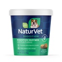 NaturVet - 消化酵素 - プラスプロバイオティクス&プレバイオティクス - 食事療法の変更をサポートし、健康な消化管 - 犬(柔らかい咀嚼、70カウント)