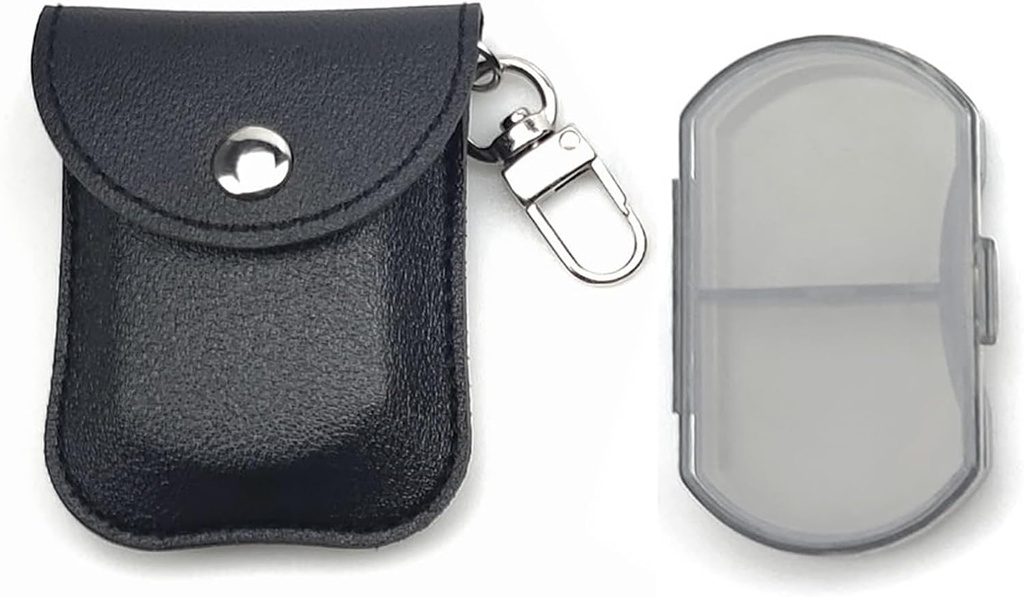 VOFOONの小さい丸薬のオルガナイザー、財布のための旅行丸薬箱、Keychainの丸薬のホールダー、ポケット丸薬の容器、2日毎日携帯用薬のビタミンの箱、魚油箱、補足箱を回して下さい