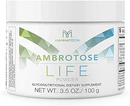 免疫サポートサプリメント、Mannatech Ambrotoseライフ(粉末)100g、セルツーセルコミュニケーションと健康な免疫防御をサポートし、Manapolパウダーピュア100%ナチュラルアロエベラサプリメント