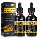 Shilajit Pure Himalayan Organic Resin Drop, Pure Himalayan Shilajit Resin Liquid Gold Supplement, Shilajit Organic Drop Rich in 85+ Trace Minerals, Shilajit for Men & Women (2.02 Fl Oz (Pack of 2))