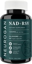 レスベラトロールのカプセルが付いているNeurogan NAD+ 1:1の比率-サービングごとの1200mg、90のCt -細胞の健康及び健康な老化の補足、エネルギー及び免疫サポート-ニコチンAdenine Dinucleotide NAD+ サプリメント