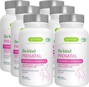 Igennusは女性のためのPrenatal Multivitaminをメチル化しました、MTHFR、高い吸収、純粋及びきれいのために、穏やかな鉄、コリン、カルシウム及びマグネシウム、ビーガン妊娠のビタミン、ハラール、非GMO、60のタブレットx 6