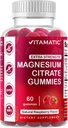 Vitamatic の余分強さのマグネシウムのガミー– 255 の mg (要素のマグネシウム) サービングごとの– 60 のビーガンのガミー サポート弛緩、筋肉及び神経機能、骨の健康及びエネルギーの生産