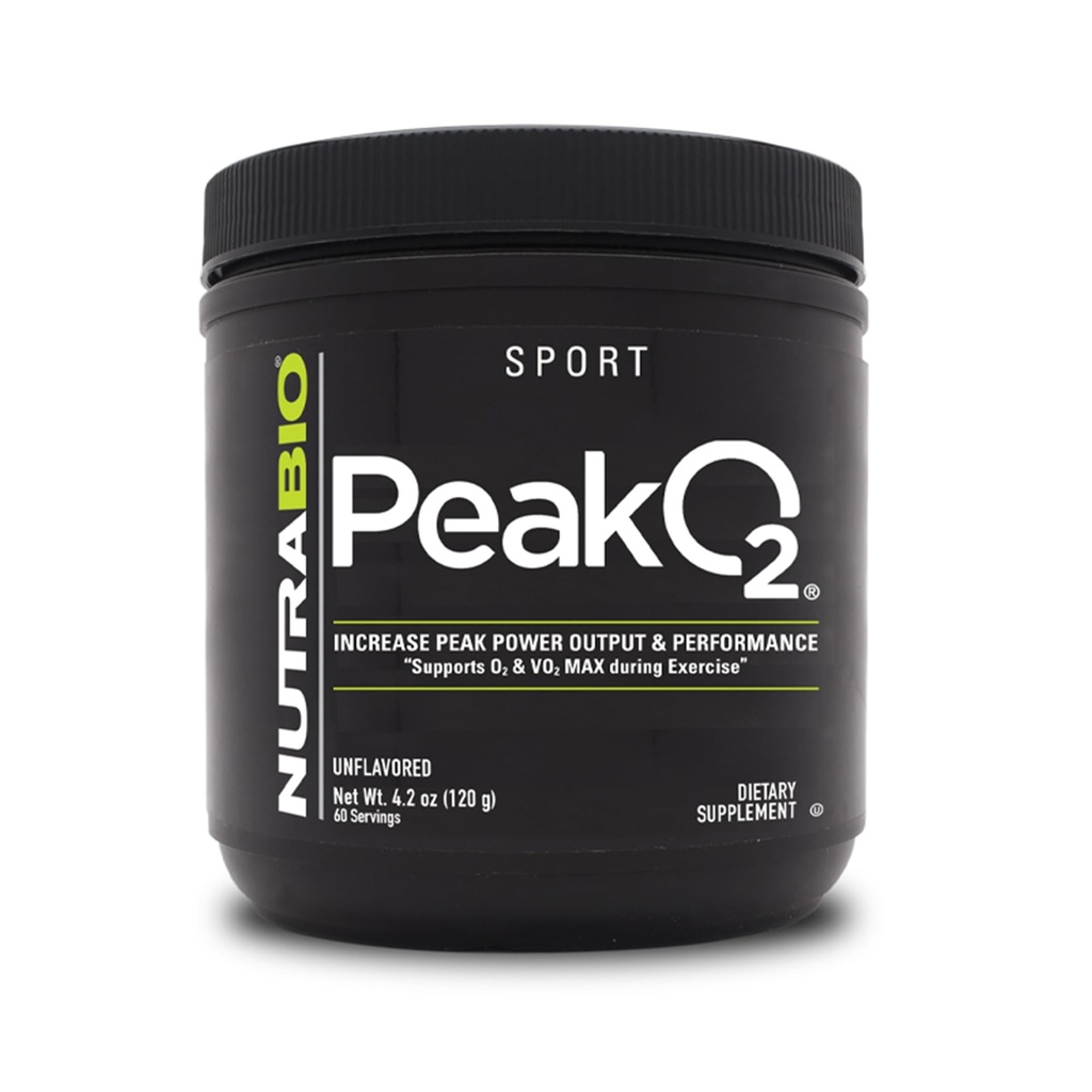 NutraBio Peak O2, Unflavored, 4.2 oz (120 g), ラボ
