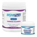 KALA HEALTH MSMPure 粗い皮 1lb および筋肉及び接合箇所のクリーム 2oz の束