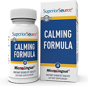 優秀な源の Calming の方式、L-Theanine、Melatonin、舌の速い分解の MicroLingual のタブレット、60 Ct の高められた Serotonin の転換、睡眠サポート、非 GMO のための 5-HTP