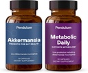Pendulum Akkermansia & Metabolic Daily Bundle - Live Probiotic Supplements Strengthen The Gut Lining, Support GLP-1 Production, Supports Metabolism