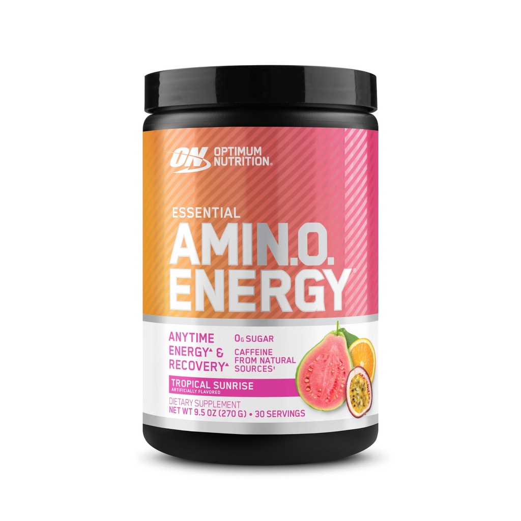 最適栄養の新しい味のアミノ酸 - 緑茶、BCAA、アミノ酸、ケトフレンドリー、グリーンコーヒーエキス、エネルギーパウダー - トロピカルサンライズ、30サービング(パッケージ5月Vary)