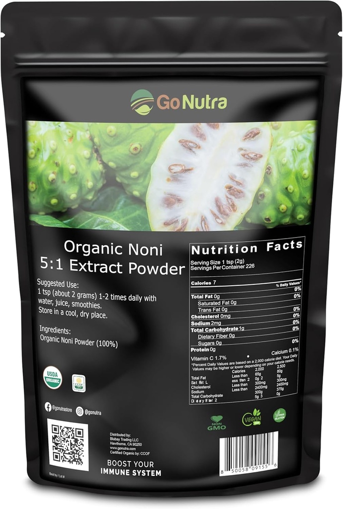 Noniのフルーツの粉の有機性5:1のエキスの純粋な1lb。 (16のoz)のスーパーフードのNoniの粉