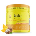 Ketoのガラスびんの電解物の粉-カリウム、マグネシウム、ナトリウム及びカルシウムが付いている砂糖の自由なKetoの電解物の粉-砂糖の電解物の飲み物の組合せ無し及び水化の粉、60のサービング、パイナップルのココナッツ