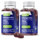 Viteey Ashwagandha Ginseng&Lemon Balm - Mood, Calm & Stress Support Ashwagandha Supplements - ビーガン, グルテンフリー - 120 カウント