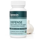ベネクシン防衛 1500 mcg カプセル当たりアシシンを安定させました | ブラックガーリックのSACとポリフェノールの量が高い | 免疫機能&心臓機能ベジタリアンキャップの強力サポート (1 個入)