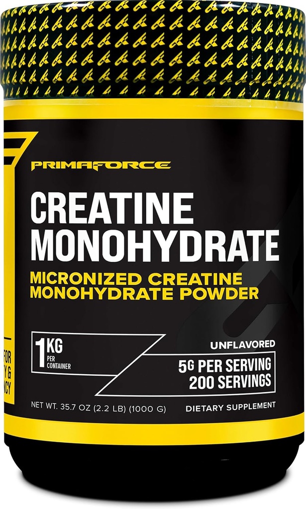 Primaforceクレアチンモノハイドパウダー - 1,000グラム - Micronized