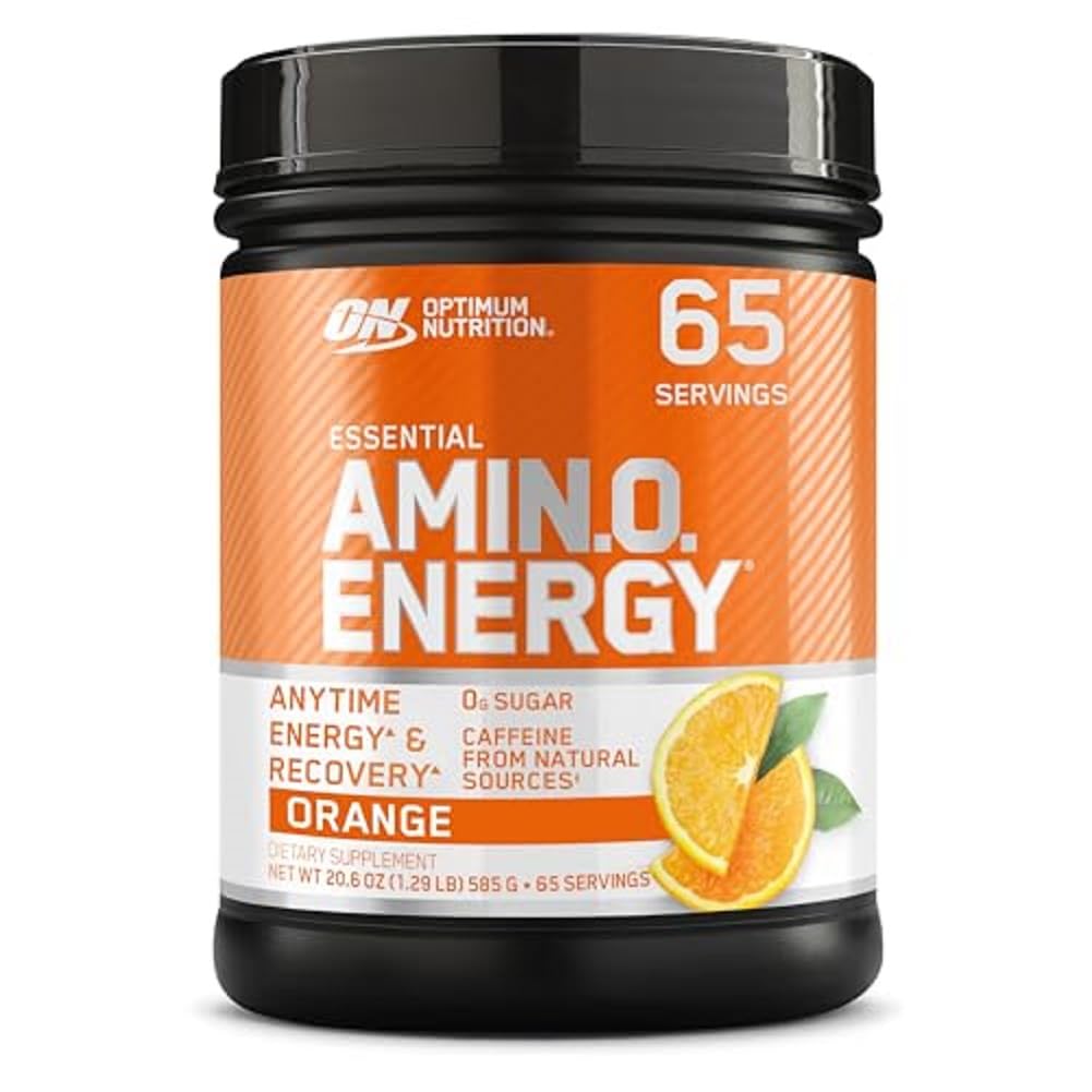 最適栄養アミノエネルギー - 緑茶、BCAA、アミノ酸、ケトフレンドリー、グリーンコーヒーエキス、エネルギーパウダー - オレンジクーラー、65サービング(パッケージ5月Vary)