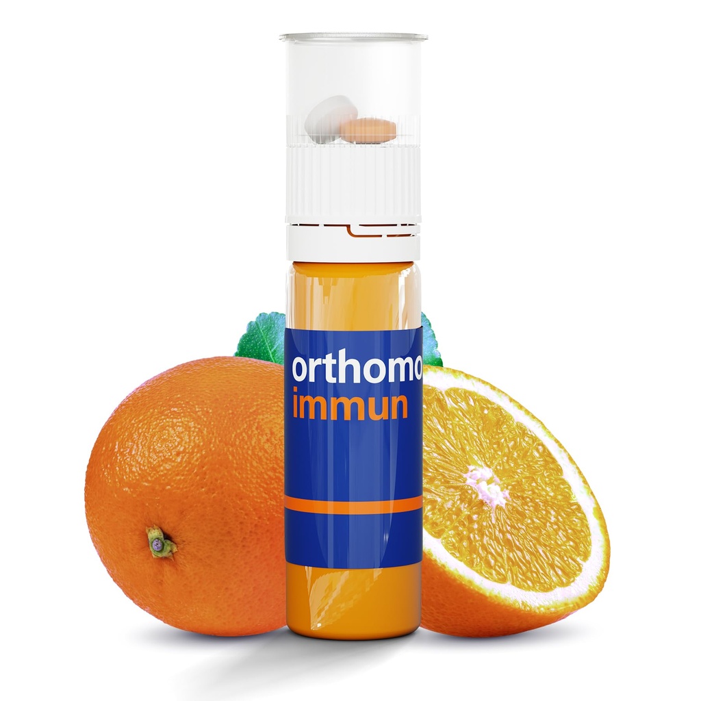 Orthomolの免疫のウイルス、毎日の液体の免疫サポート補足、7日の供給はビタミンA、B、C、D、E、亜鉛及びイオジン、高められた免疫の防衛及び全面的な機能のための優れた方式を含んでいます