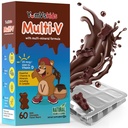 YUM-V'S - キッズマルチビタミンChewableチョコレートベア - 子供のためのマルチビタミン - 16ビタミン&ミネラル - D、亜鉛、C、B複合体を含むビタミン - 1の60カウントパック